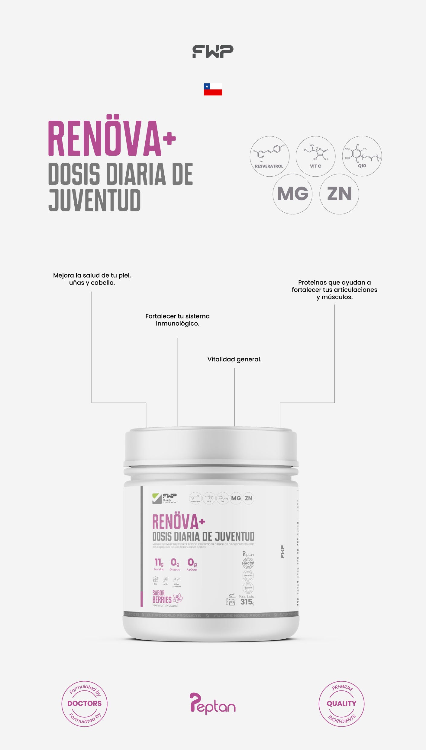 Renöva – Colágeno con bio-péptidos activos